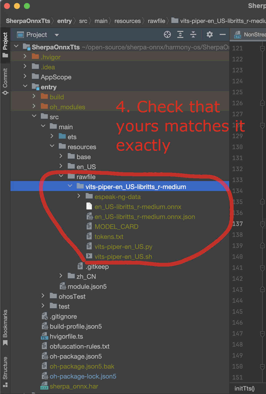 Screenshot of vits-piper-en_US-libritts_r-medium inside rawfile