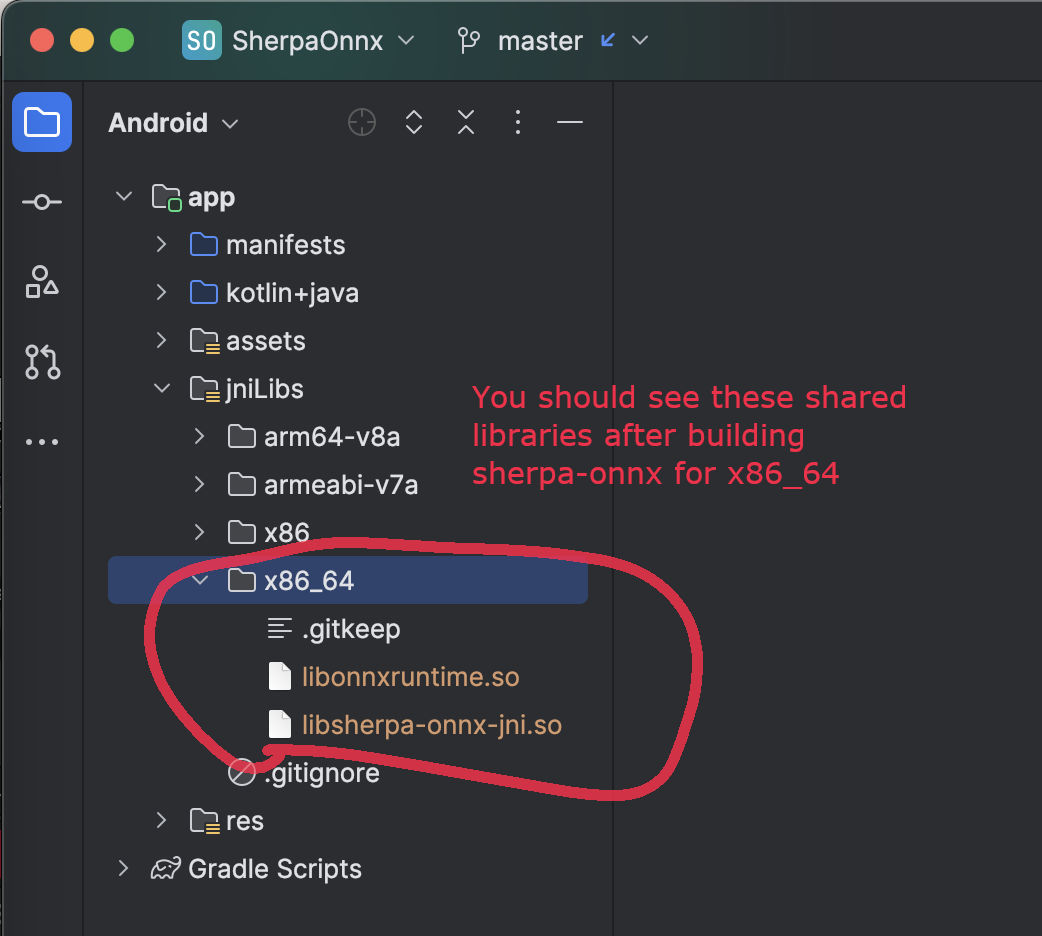 Generated shared libraries for x86_64