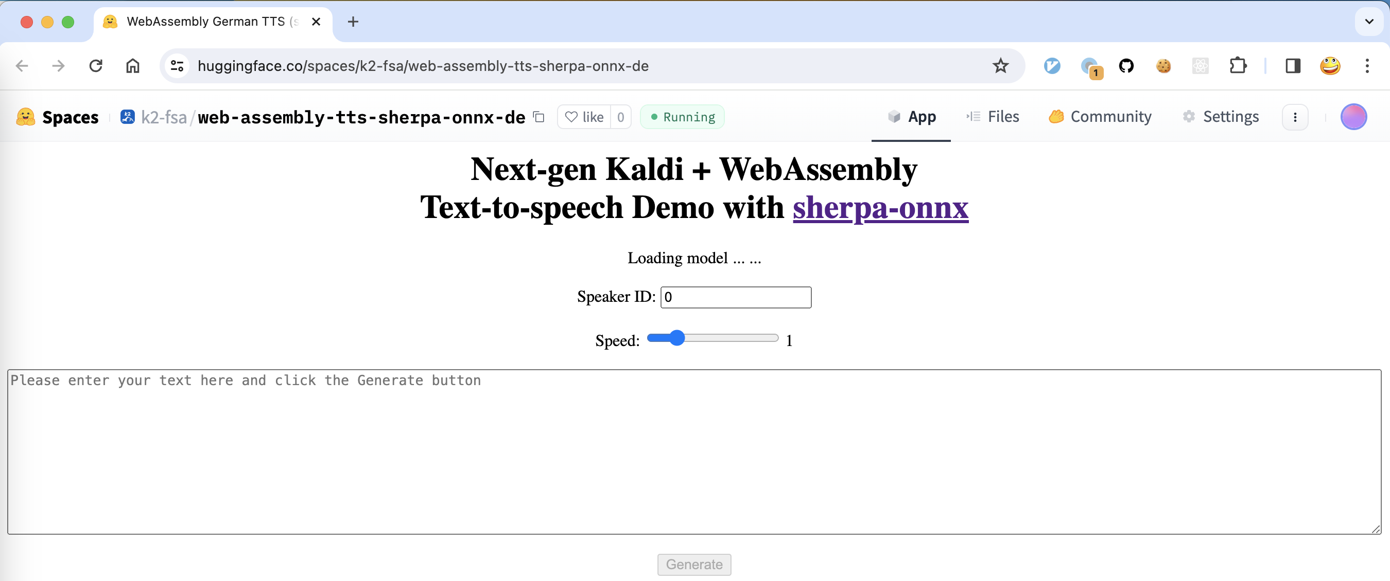 start page of wasm