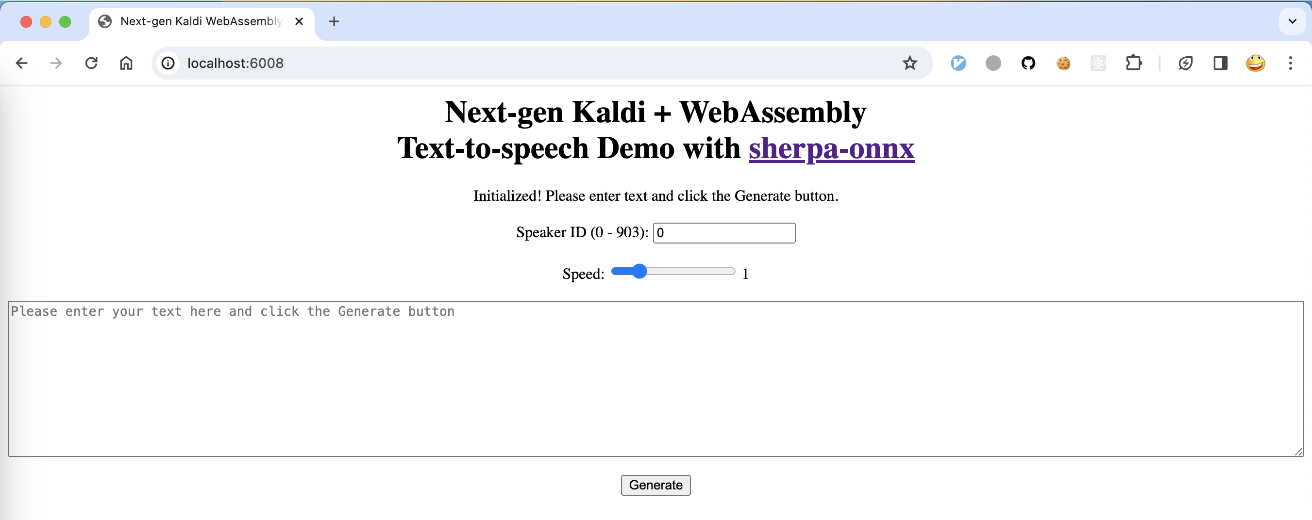 start page of wasm